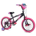 thumbnail image 1 of Kent Sparkles Bicycle, 18" Wheels, Child Ages 6+, Black and Pink, 1 of 13