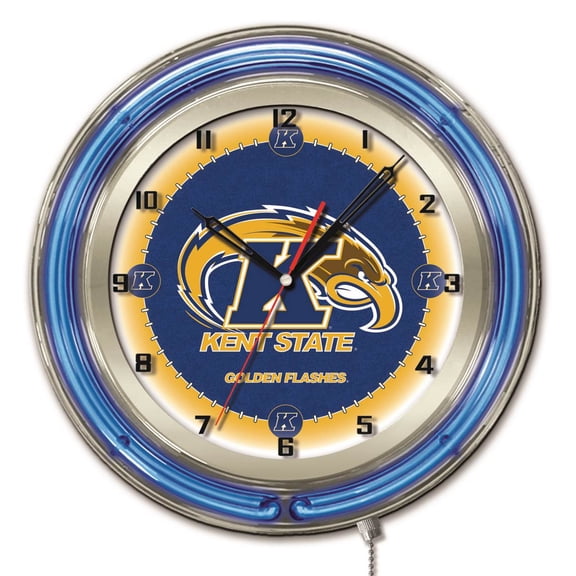 Kent State University 19" Double Neon Wall Clock