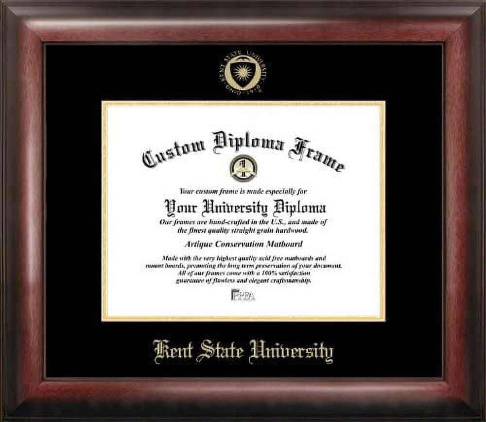 Kent State University 7" x 9" Gold Embossed Diploma Frame