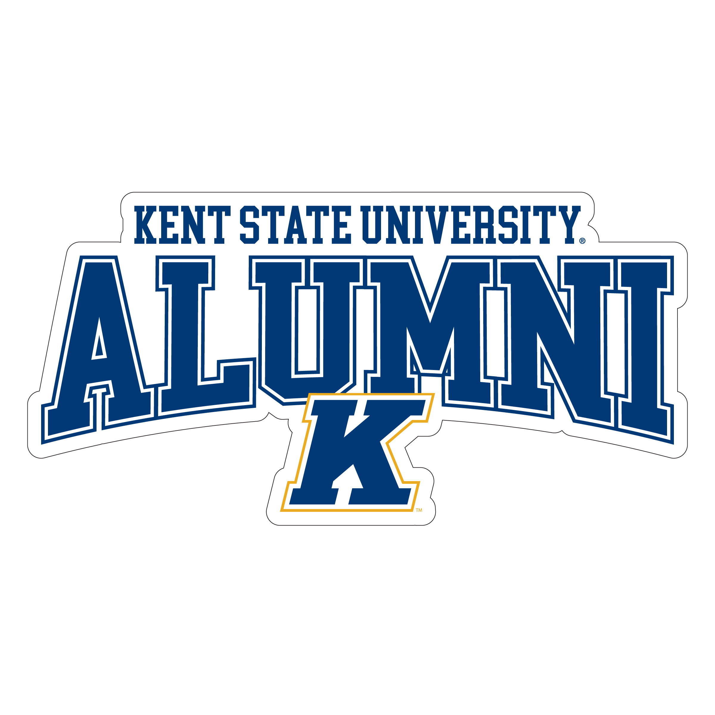 Kent Ro Sticker Kent State University Laser Cut Alumni Vinyl Sticker - Officially ...
