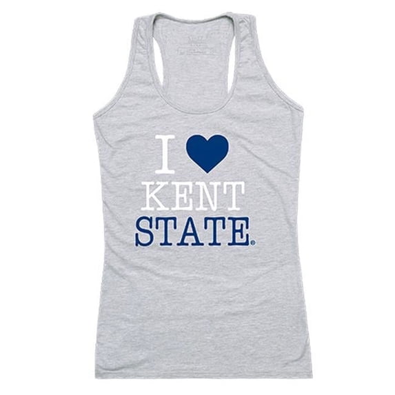 Kent State University Love Tank for Women, Heather Grey - 2XL