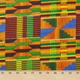thumbnail image 1 of Kente African Print Fabric Cotton Ankara 44/45 Inches Sold By The Yard (19006-3), 1 of 1
