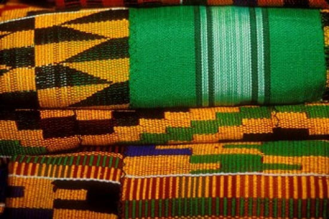 Kente Cloth Artist Alliance Gallery Accra Ghana Canvas Art - Alison Jones DanitaDelimont (36 x 24)