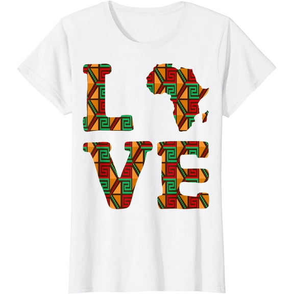 Kente Cloth Dashiki Print African Map Tribal Ethnic Ghana T-Shirt