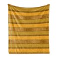 thumbnail image 1 of Kente Pattern Soft Flannel Fleece Blanket, Horizontal Borders of the Prehistoric Country Zigzags Folkloric Ornament Tile, Cozy Plush for Indoor and Outdoor Use, 50" x 70", Multicolor, by Ambesonne, 1 of 6