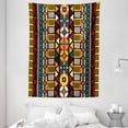 thumbnail image 1 of Kente Pattern Tapestry, Vertical Borders Inspired by Timeless African Cultures Geometrical Design, Wall Hanging for Bedroom Living Room Dorm Decor, 60W X 80L Inches, Multicolor, by Ambesonne, 1 of 2
