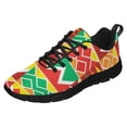 thumbnail image 1 of Kente Shoes for Men Women Running Shoes Lightweight Walking Sneakers Mesh Athletic Sport Shoes Black Size 3.5, 1 of 5
