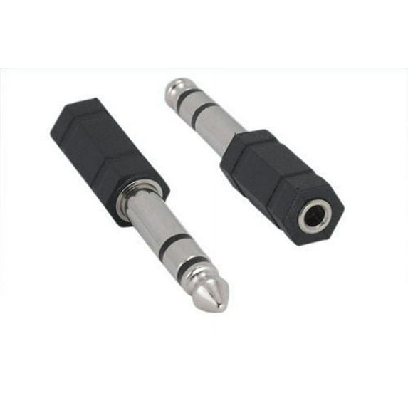 Kentek 1/4" 0.25 inch stereo male to 3.5mm 1/8 inch AUX female auxiliary stereo audio adapter connector M/F