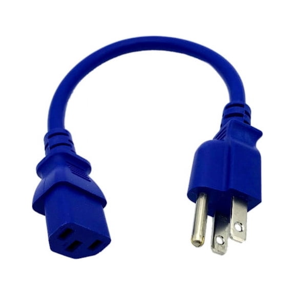 Kentek 1 FT Blue AC Power Cable Cord For Behringer Europower Professional EP2000 EP2500 EP4000