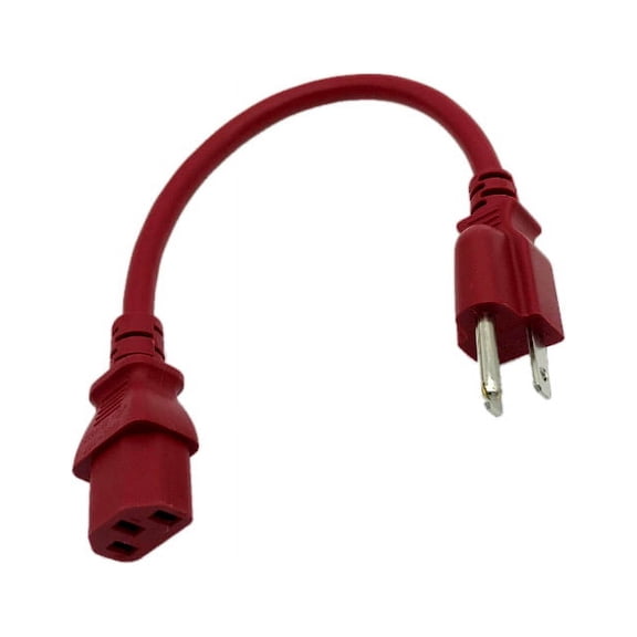 Kentek 1 FT Red AC Power Cable Cord For VIEWSONIC PJ560D PJ562 PJ588D PJ650 PJ656 Projector