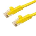 thumbnail image 1 of Kentek 1 Feet FT CAT6 UTP Patch Cable 24 AWG 550 MHz Category 6 Unshielded Twisted Pair Short Body Connector Snagless Molded Boot Ethernet RJ45 Network Internet Cord Yellow, 1 of 1