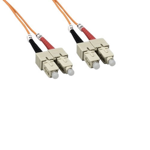 Kentek 1 Meter 1M Fiber optic cable SC to SC SC/SC OM1 multi-mode duplex 62.5/125 2.0mm OD standard zipcore patch cord