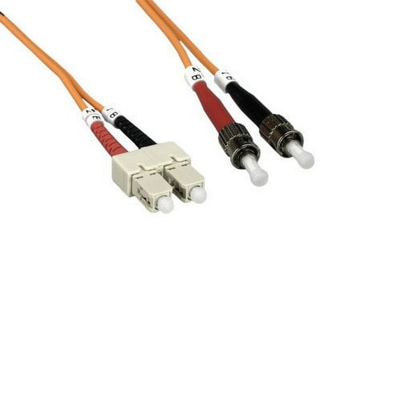 Kentek 1 Meter 1M Fiber optic cable SC to ST SC/ST OM2 multi-mode duplex 50/125 standard zipcore patch cord