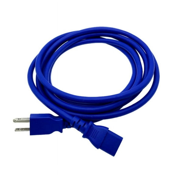 Kentek 10 FT Blue 3 Prong Universal AC Power Cable Cord for PC Computer Monitor Printer TV