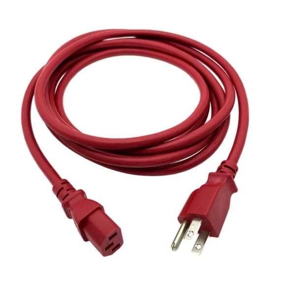 Kentek 10 FT Red AC Power Cable Cord For MONSTER ROCKIN ROLLER PRO RR-PRO Bluetooth Speaker