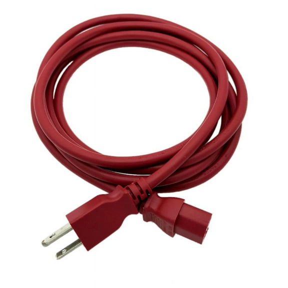 Kentek 10 FT Red AC Power Supply Cord Cable Plug for Microsoft Xbox One 1 Brick Charger Adapter