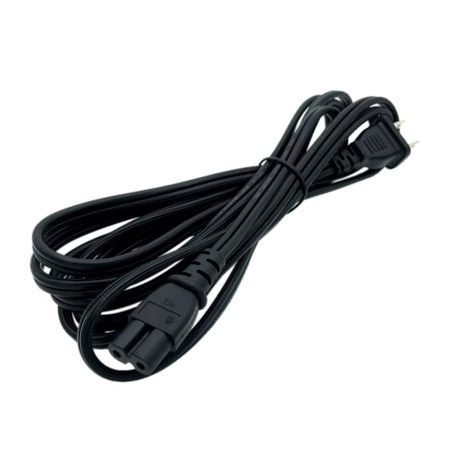 New 10ft Non-Polarized Replacement Power Cord, Works With Game Consoles,  Cable Boxes, Printers