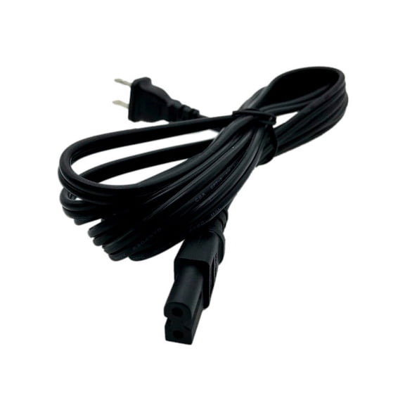 Kentek 10 Feet FT AC Power Cord Flat Figure 8 Cable for Singer 8090 8763 Curvy 8770 Sewing Machine