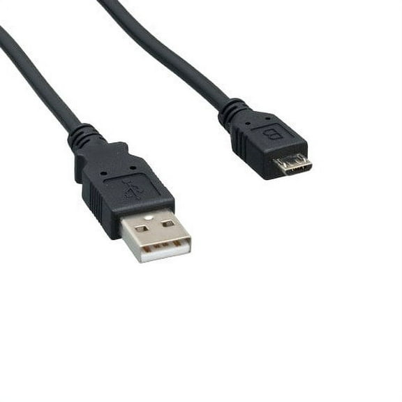 Kentek 10 Feet FT USB 2.0 Type A Male to Micro B Male Cable 28 AWG High Speed M/M Cord Data Transfer Sync Charge Power Black for Digital Camera Cell Phone PDA PC Mac