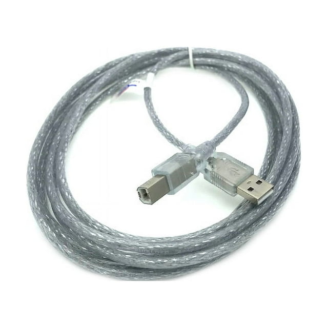 Kentek 10 Feet FT USB DATA PC Cable Cord For PIONEER DDJ-SR, DDJ-SB, DDJ-SP1 DJ Controller Mixer Clear