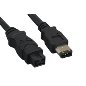 Kentek 10 feet FT 9 pin to 6 pin IEEE-1394b 1394a IEEE1394 Firewire iLINK DV cable cord 800/400 Mbps bilingual PC DV black