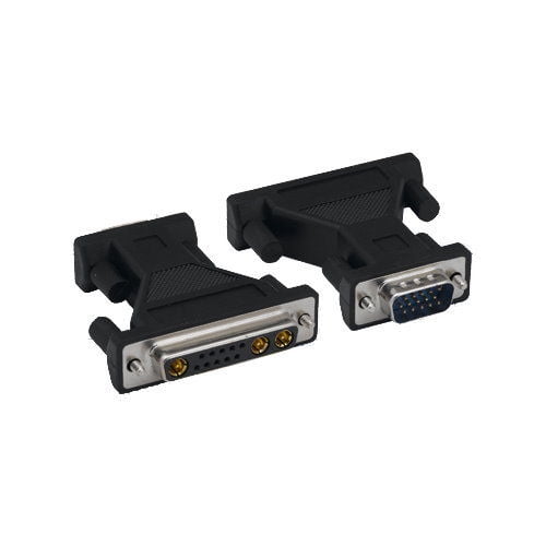 Kentek 13W3 DB 13W3 13 Pin Female to HD15 HDD15 15 Pin Male, Male to Female M/F Molded SUN Micro to VGA Monitor Adapter Gender Changer Coupler