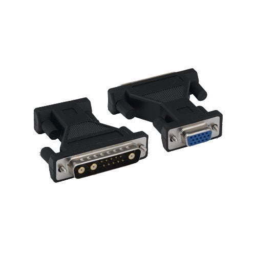 Kentek 13W3 DB 13W3 13 Pin Male to HD15 HDD15 15 Pin Female, Male to Female M/F Molded SUN Micro to VGA Monitor Adapter Gender Changer Coupler