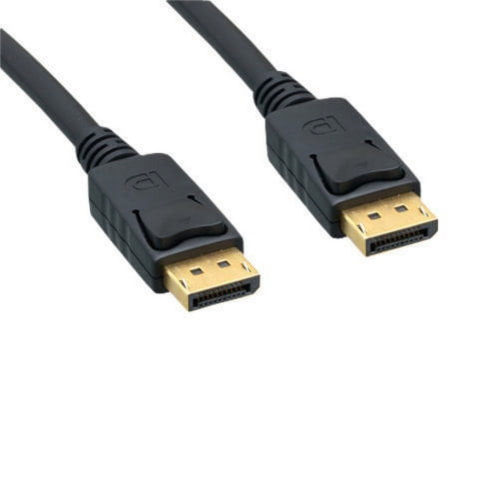 Kentek 15 Feet DisplayPort Male to Male 20 Pin 28 AWG Cable Cord with Latche Gold Plated Connector Black DP PC MAC 1080P