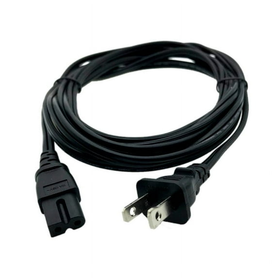 Kentek 15 Feet FT AC Power Cord Flat Figure 8 Cable for Singer 8090 8763 Curvy 8770 Sewing Machine