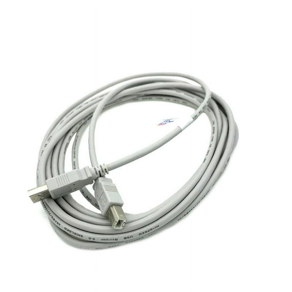 Kentek 15 Feet FT USB Cable Cord For BROTHER Sewing Machine NV1500D ES-2000 CS5055PRW FS130QC Beige