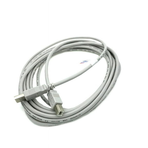 Kentek 15 Feet FT USB Cable Cord For KORG Keyboard Controller TRITON TAKTILE TRTK25 TRTK49 TRTK61 Beige
