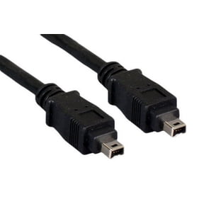 Kentek 15 feet FT 4 pin to 4 pin IEEE-1394a 1394 Firewire iLINK DV cable cord 400 Mbps PC DV IEEE1394 black AV pinout
