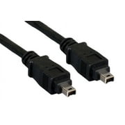 Kentek 15 feet FT 4 pin to 4 pin IEEE-1394a 1394 Firewire iLINK DV cable cord 400 Mbps PC DV IEEE1394 black AV pinout