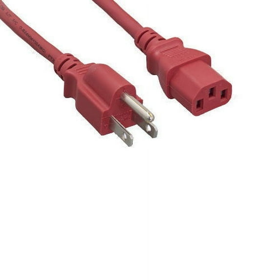 Kentek 2 Feet Red AC Power Cable Cord For MICROSOFT XBOX 360 BRICK CHARGER ADAPTER