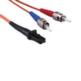 thumbnail image 1 of Kentek 2 Meter 2M Fiber optic cable MT-RJ to ST MTRJ/ST OM1 multi-mode duplex 62.5/125 mini zipcore patch cord, 1 of 1