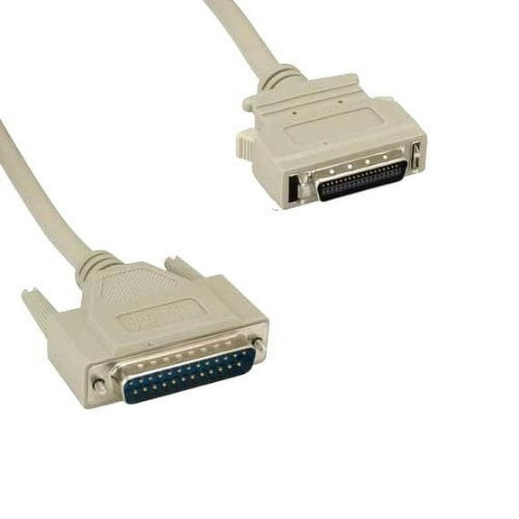 Kentek 25 Feet FT DB25 to HPCN36 Parallel Printer Data Cable Cord 28 AWG IEEE-1284 Bi-Directional 25 to Mini/Micro HP CN36 36 Pin Centronics 18PR Port for HP Inkjet LaserJet PhotoSmart