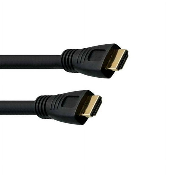 Kentek 25 Feet FT Plenum Rated CMP High Speed HDMI Cable with Ethernet Male to Male M/M 24 AWG Gold-Plated Connector Cord HDTV Monitor Display In-Wall installation Black