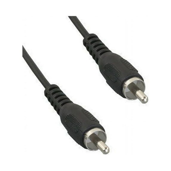 Kentek 25 Feet FT RCA standard composite video cable cord connector male to male M/M black