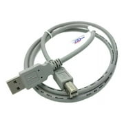 Kentek 3 Feet FT Beige USB Cable Cord For ALPHASMART NEO 2 PORTABLE WORD PROCESSOR