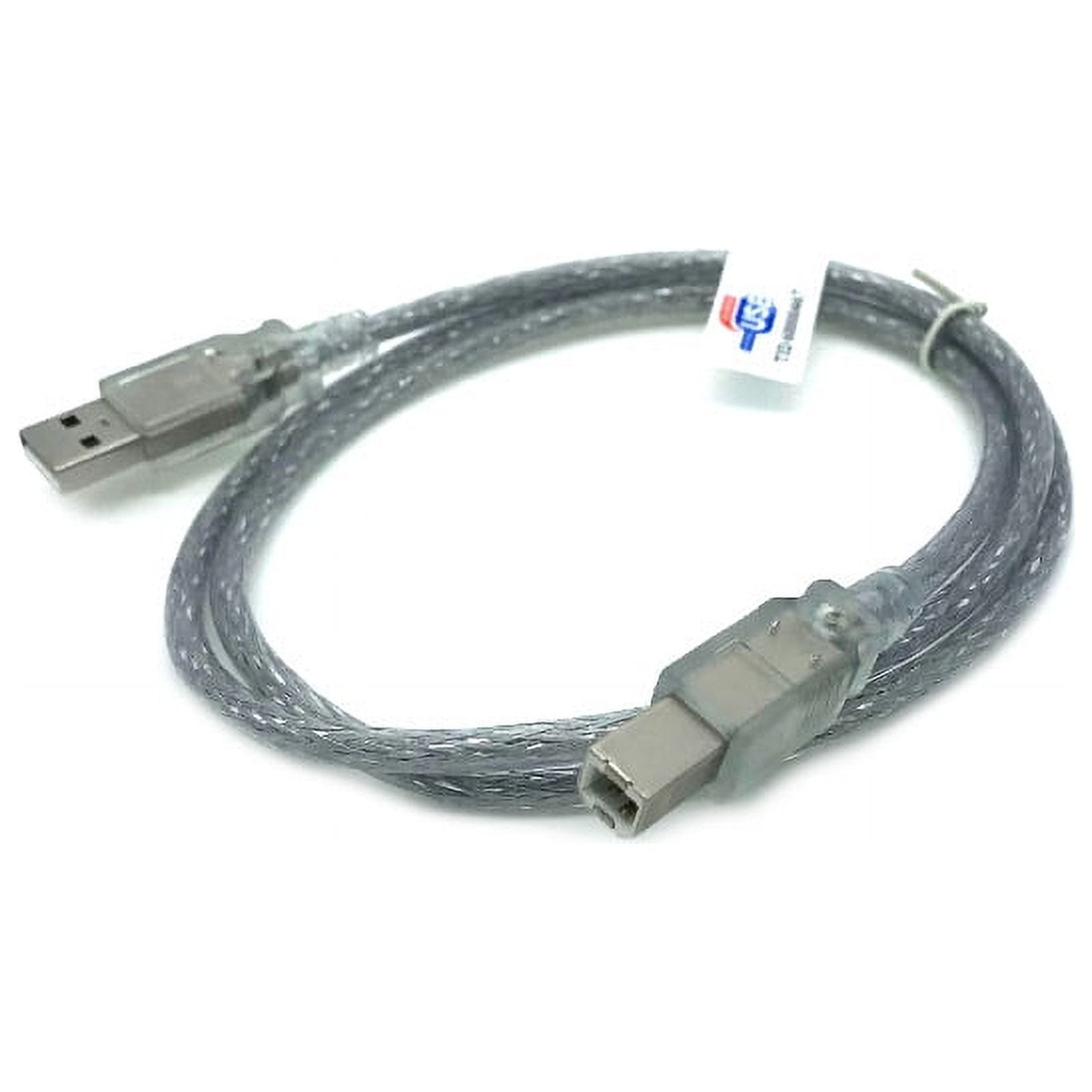 Kentek 3 Feet FT Clear USB Cable Cord For ZEBRA ZT42062