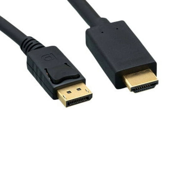 Kentek 3 Feet FT DisplayPort Display Port to HDMI male to male M/M cable cord 28 AWG black DP with latche 1080P PC Mac HDTV Monitor