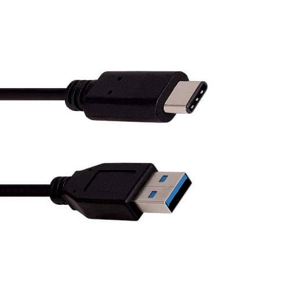 Kentek 3 Feet FT SuperSpeed USB 3.1 2nd Gen. Type C Male to Type A Male Cable 28 AWG M/M 10G 3A Cord Data Transfer Sync Charge Power Black For Laptop PC Smartphone Tablet