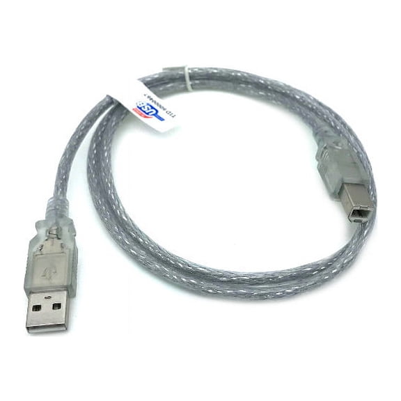 Kentek 3 Feet FT USB Cable Cord For CRICUT PROVO CRAFT EXPRESSION 2 Cutter Cutting Machine Clear