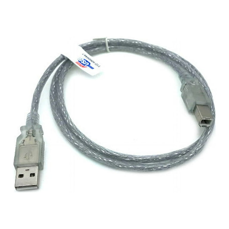 Kentek 3 Feet FT USB DATA Cable Cord For AKAI PROFESSIONAL MAX25 MPD26  MAX49 MIDI Keyboard Clear