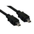 thumbnail image 1 of Kentek 3 feet FT 4 pin to 4 pin IEEE-1394a 1394 Firewire iLINK DV cable cord 400 Mbps PC DV IEEE1394 black AV pinout, 1 of 1