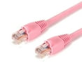 thumbnail image 1 of Kentek 5 Feet FT CAT6 UTP Patch Cable 24 AWG 550 MHz Category 6 Unshielded Twisted Pair Short Body Connector Snagless Molded Boot Ethernet RJ45 Network Internet Cord Pink, 1 of 1