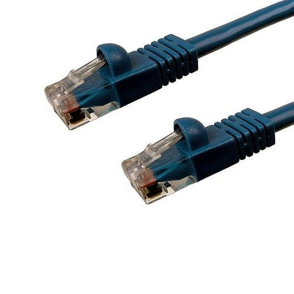 Kentek 5 Feet FT CAT6 UTP Patch Cable 24 AWG 550 MHz Category 6 Unshielded Twisted Pair Short Body Connector Snagless Molded Boot Ethernet RJ45 Network Internet Cord Blue