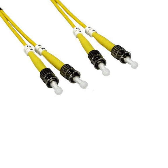 Kentek 5 Meter 5M Fiber optic cable ST to ST ST/ST single-mode duplex 9/125 2.0mm OD standard zipcore patch cord