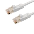 thumbnail image 1 of Kentek 50 Feet FT CAT6 UTP Patch Cable 24 AWG 550 MHz Category 6 Unshielded Twisted Pair Short Body Connector Snagless Molded Boot Ethernet RJ45 Network Internet Cord White, 1 of 1