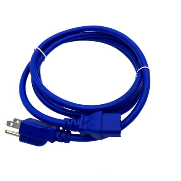 Kentek 6 FT Blue AC Power Cable Cord For MACKIE THUMP Series TH-12A 2-Way Powered Loudspeaker
